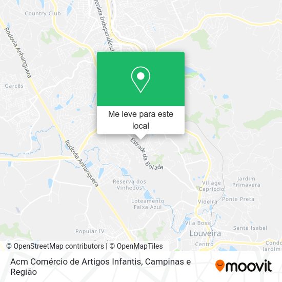 Acm Comércio de Artigos Infantis mapa