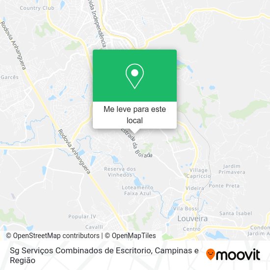 Sg Serviços Combinados de Escritorio mapa