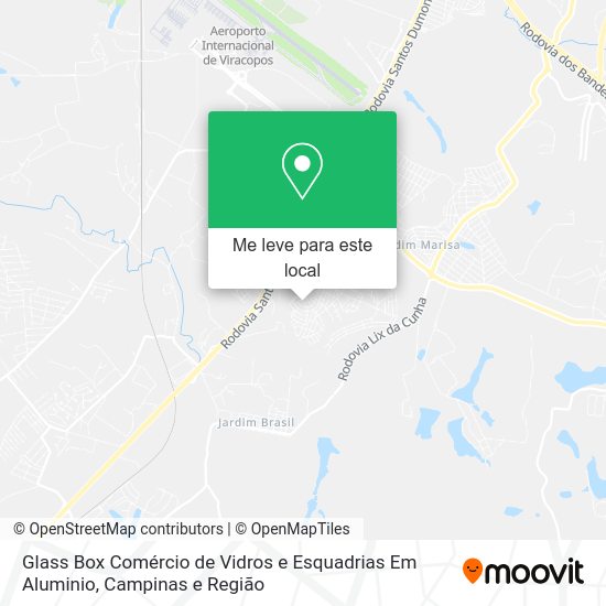 Glass Box Comércio de Vidros e Esquadrias Em Aluminio mapa
