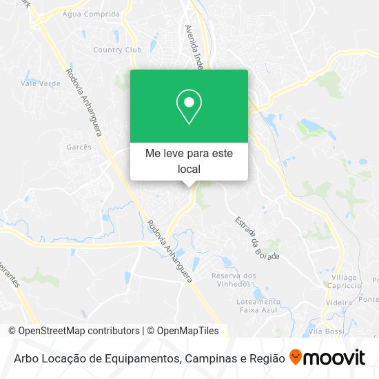 Arbo Locação de Equipamentos mapa