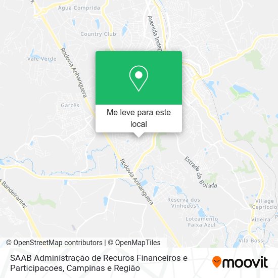 SAAB Administração de Recuros Financeiros e Participacoes mapa