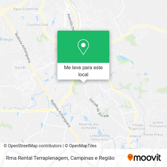 Rma Rental Terraplenagem mapa
