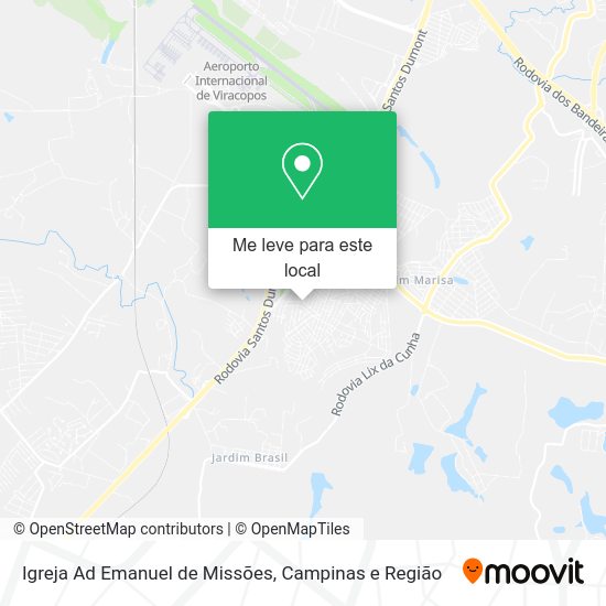 Igreja Ad Emanuel de Missões mapa
