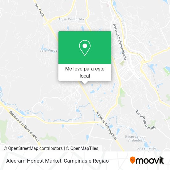 Alecram Honest Market mapa