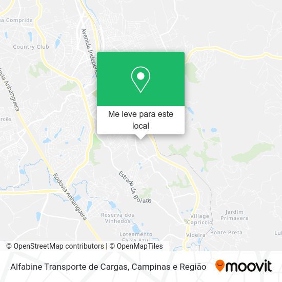 Alfabine Transporte de Cargas mapa