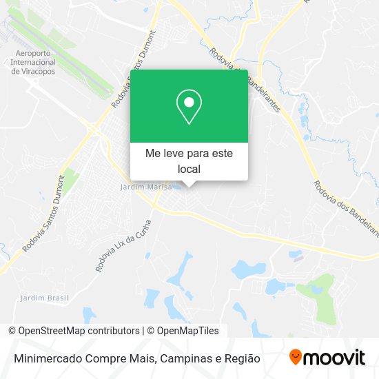 Minimercado Compre Mais mapa