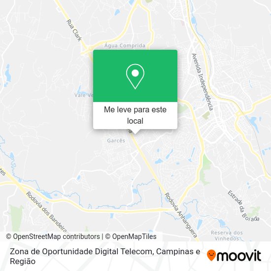 Zona de Oportunidade Digital Telecom mapa