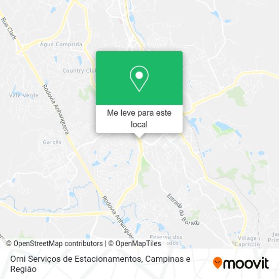 Orni Serviços de Estacionamentos mapa