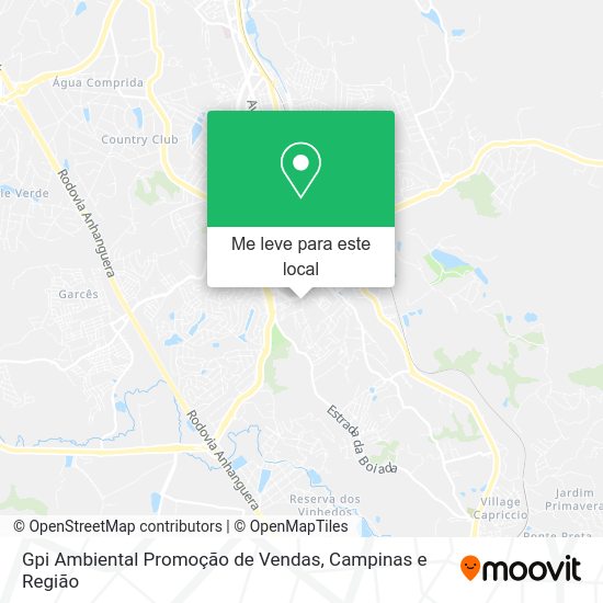 Gpi Ambiental Promoção de Vendas mapa