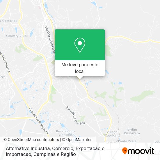 Alternative Industria, Comercio, Exportação e Importacao mapa