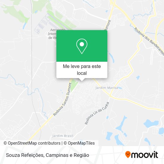 Souza Refeições mapa