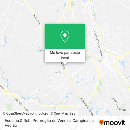 Esquina & Robi Promoção de Vendas mapa