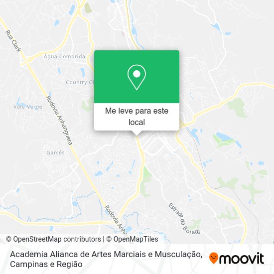 Academia Alianca de Artes Marciais e Musculação mapa