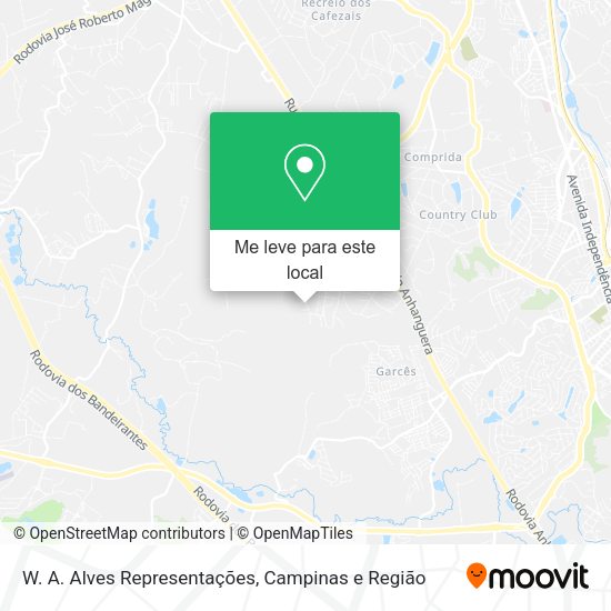 W. A. Alves Representações mapa