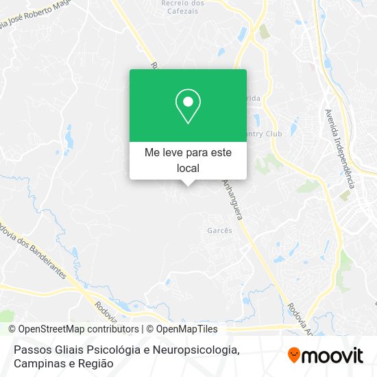 Passos Gliais Psicológia e Neuropsicologia mapa