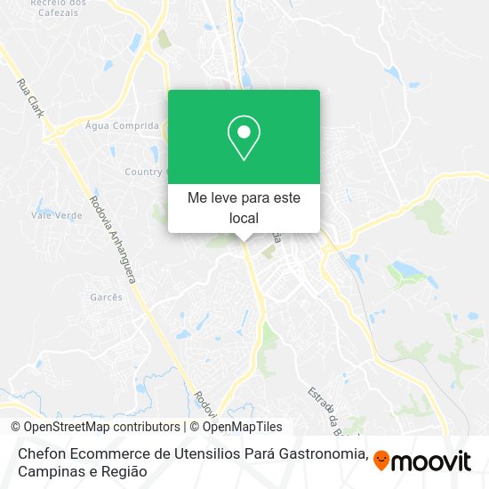 Chefon Ecommerce de Utensilios Pará Gastronomia mapa