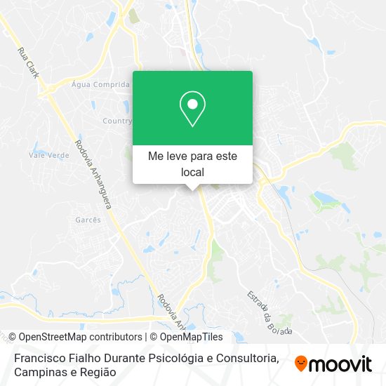 Francisco Fialho Durante Psicológia e Consultoria mapa