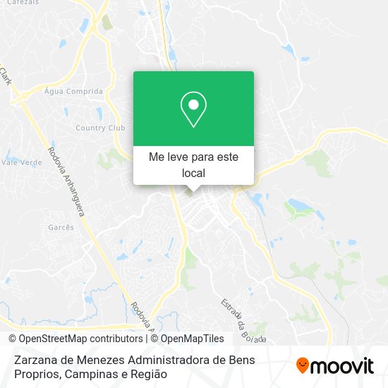 Zarzana de Menezes Administradora de Bens Proprios mapa