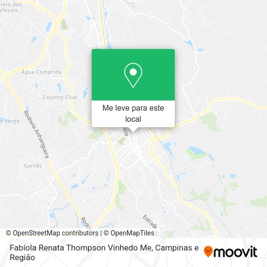 Fabíola Renata Thompson Vinhedo Me mapa