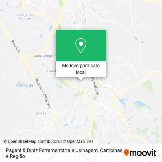Pagani & Diniz Ferramentaria e Usinagem mapa