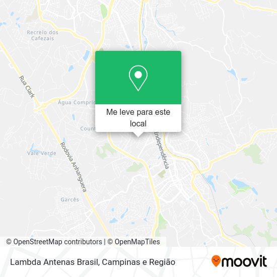 Lambda Antenas Brasil mapa