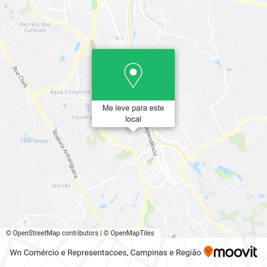 Wn Comércio e Representacoes mapa