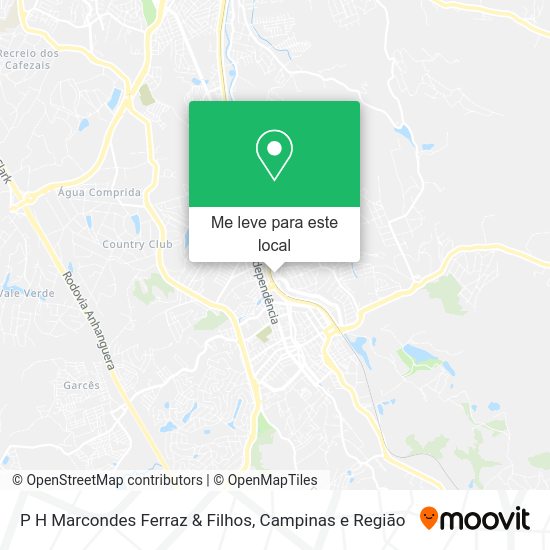 P H Marcondes Ferraz & Filhos mapa