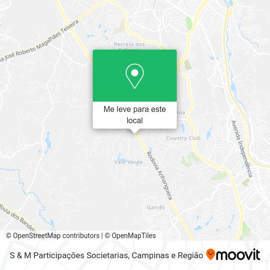 S & M Participações Societarias mapa