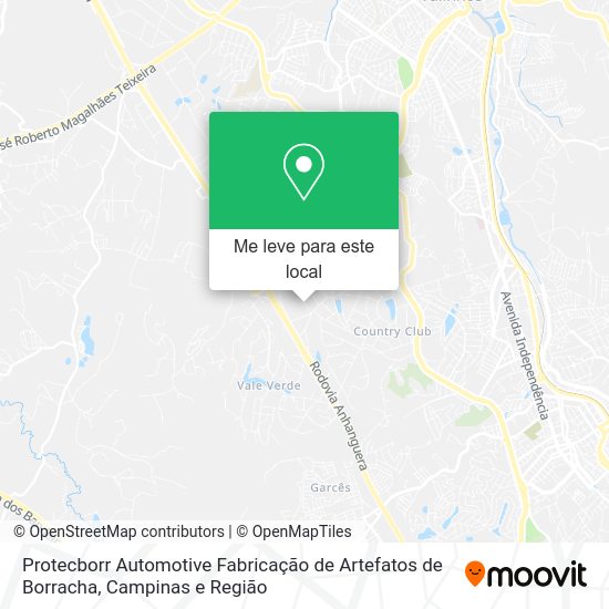 Protecborr Automotive Fabricação de Artefatos de Borracha mapa