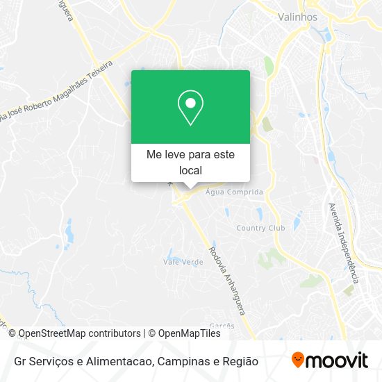 Gr Serviços e Alimentacao mapa