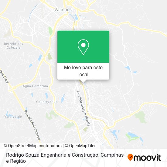 Rodrigo Souza Engenharia e Construção mapa