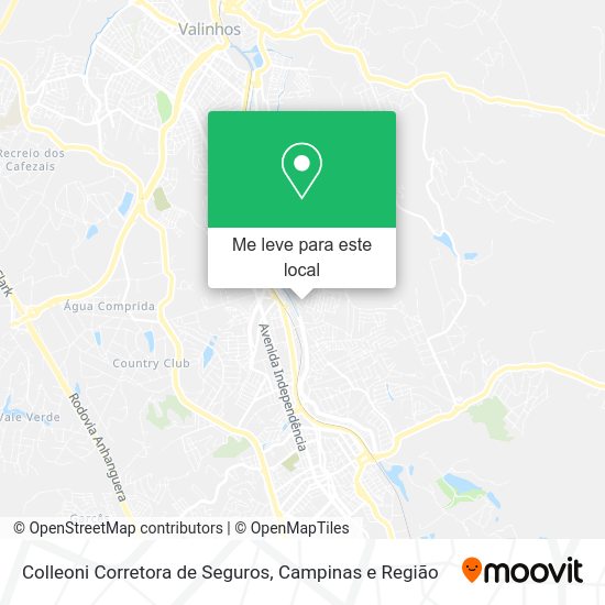 Colleoni Corretora de Seguros mapa