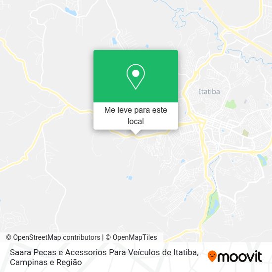 Saara Pecas e Acessorios Para Veículos de Itatiba mapa