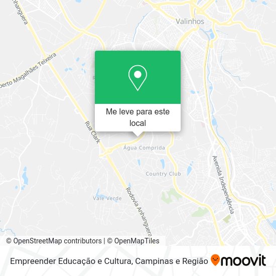 Empreender Educação e Cultura mapa