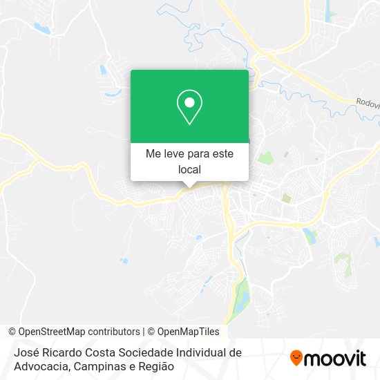 José Ricardo Costa Sociedade Individual de Advocacia mapa
