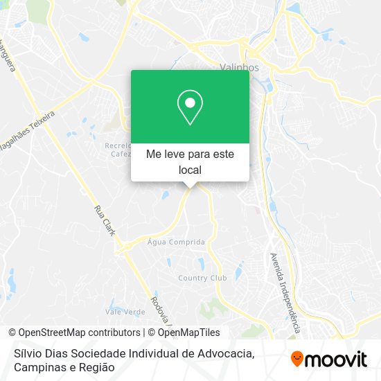 Sílvio Dias Sociedade Individual de Advocacia mapa