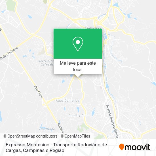 Expresso Montesino - Transporte Rodoviário de Cargas mapa