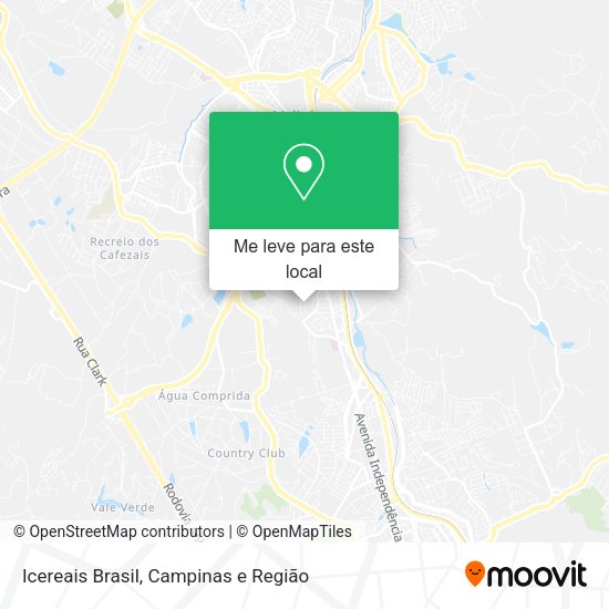 Icereais Brasil mapa