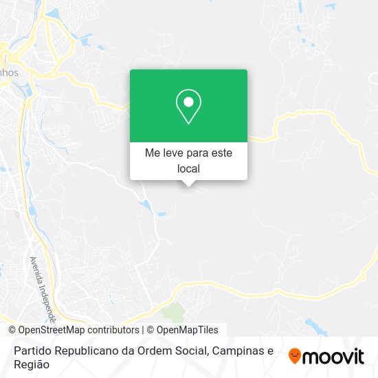 Partido Republicano da Ordem Social mapa