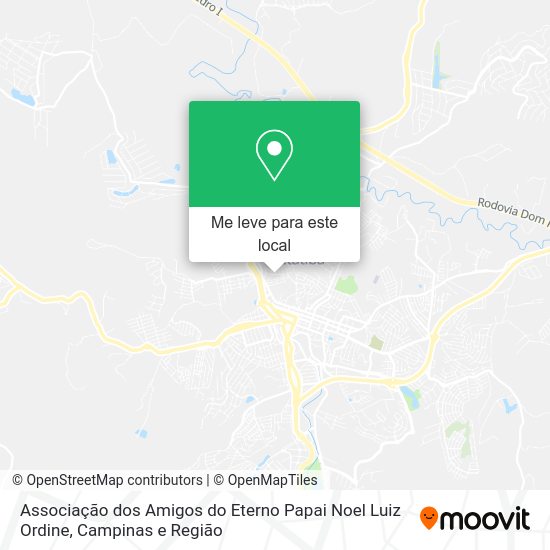 Associação dos Amigos do Eterno Papai Noel Luiz Ordine mapa