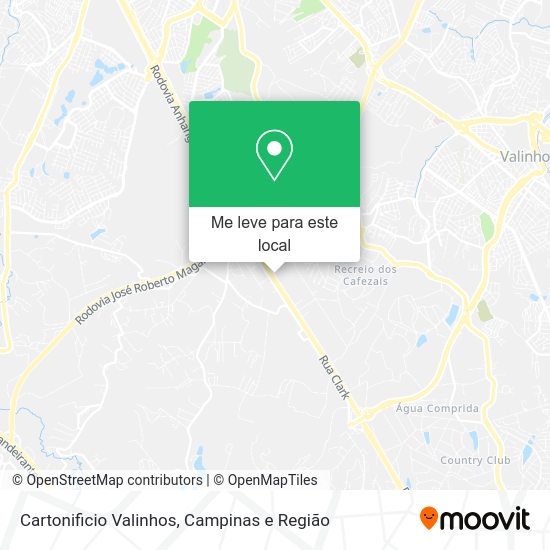 Cartonificio Valinhos mapa
