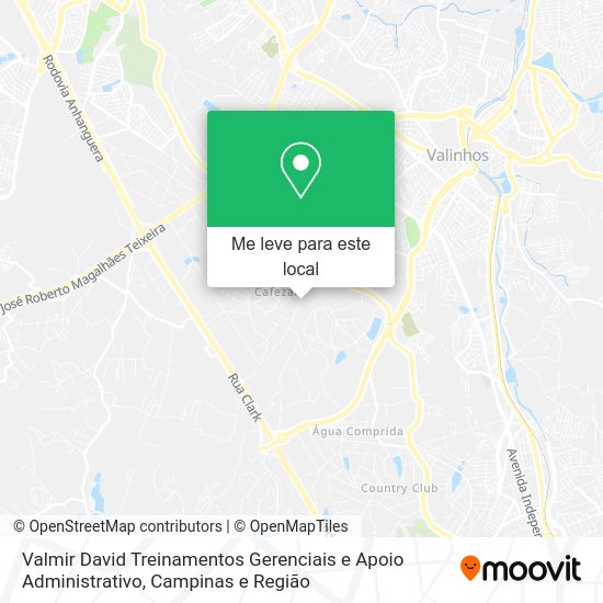 Valmir David Treinamentos Gerenciais e Apoio Administrativo mapa