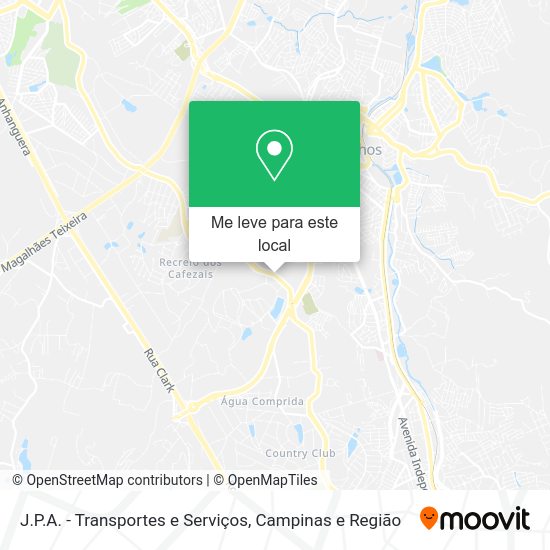 J.P.A. - Transportes e Serviços mapa