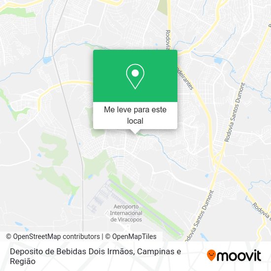 Deposito de Bebidas Dois Irmãos mapa