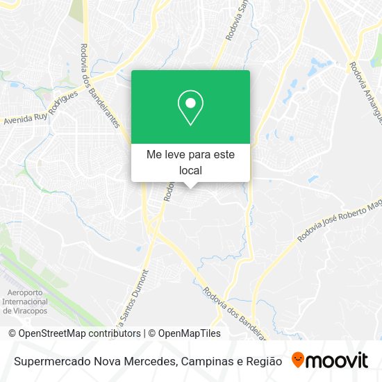 Supermercado Nova Mercedes mapa