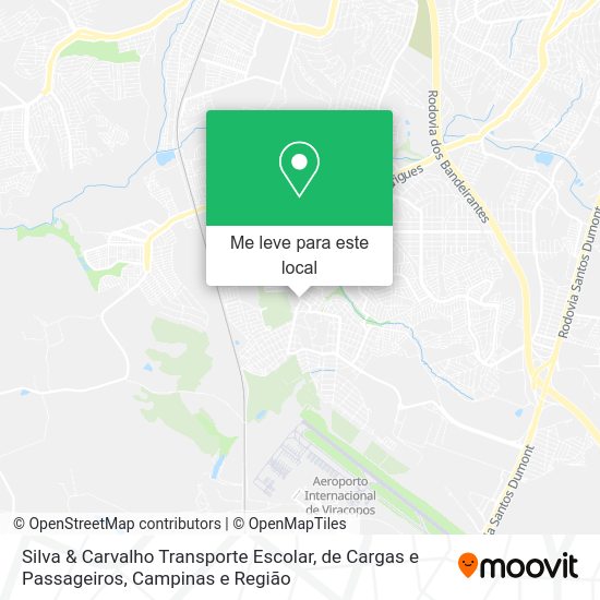 Silva & Carvalho Transporte Escolar, de Cargas e Passageiros mapa