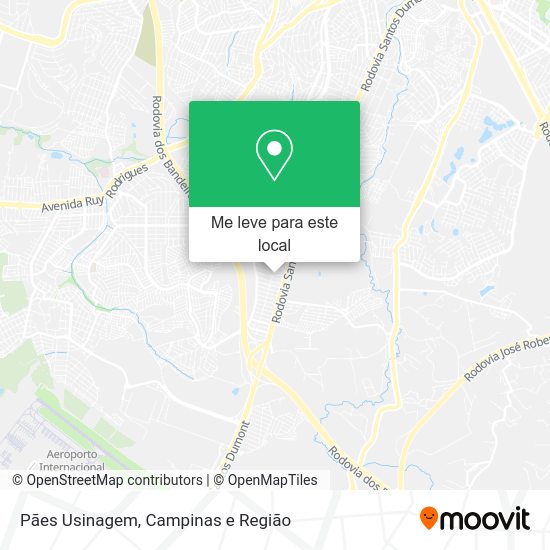 Pães Usinagem mapa