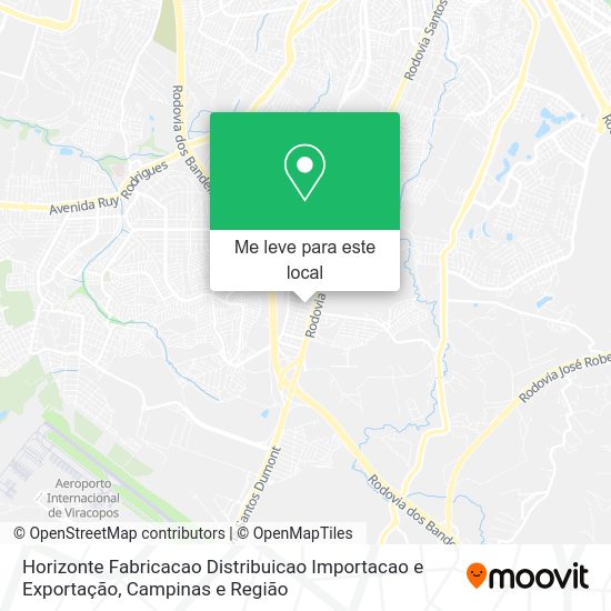 Horizonte Fabricacao Distribuicao Importacao e Exportação mapa