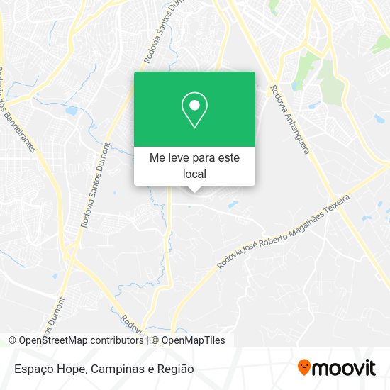Espaço Hope mapa