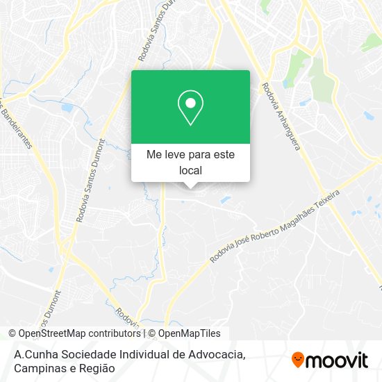A.Cunha Sociedade Individual de Advocacia mapa